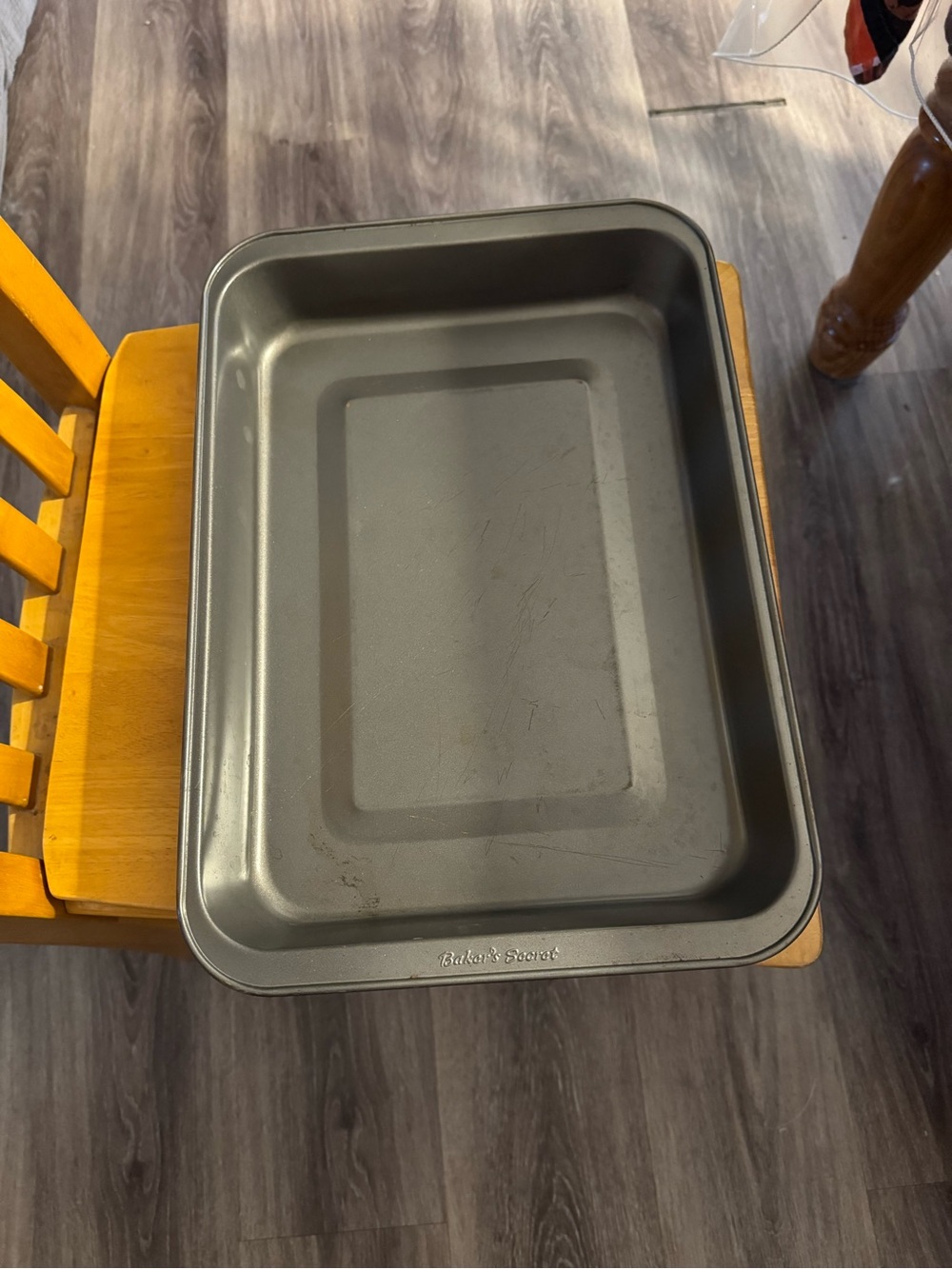 Gray Nonstick Roasting Pan - about 2 inches deep, 16 inches long, 11 inches wide
